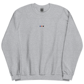 Embroidered Polyamory Sweatshirt: Pride Flag Horizontal Square Design